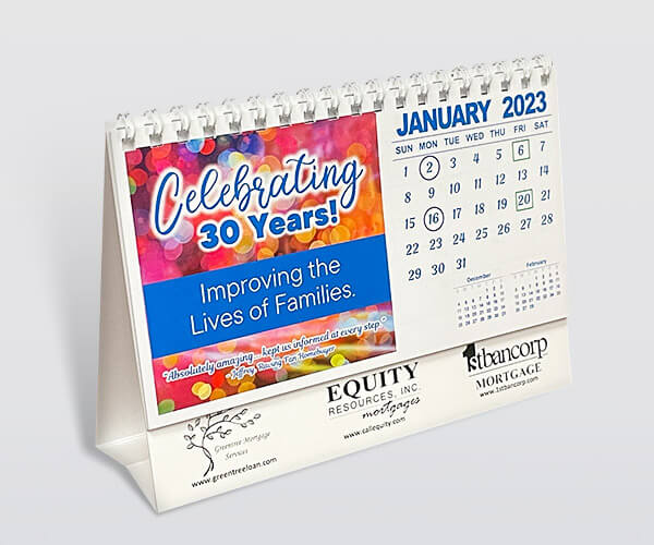 Desktop calendar printing